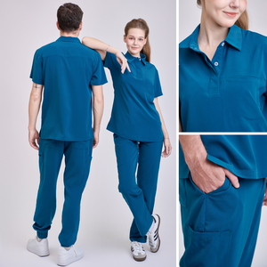 Uniformes médicos VN MANUFACTURERS, conjuntos de pantalones rectos unisex para médicos y enfermeras, estilo salud comunitaria, MOQ bajo - Product Image 5
