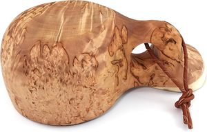 Rustic Nordic Wooden Kuksa Mug Handmade Bushcraft Tea Mug Eco Conscious Wooden Kuksa Mug Hand Carved Reusable - Product Image 5