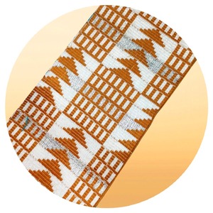 Tela Tradicional Kente Jacquard Tejida 100% Algodón con Patrones Étnicos para Moda y Vestimenta Cultural - Product Image 6