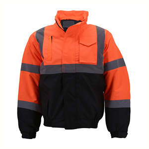 Vestes de travail haute visibilité pour hommes en gros, vestes de sécurité réfléchissantes imperméables pour hommes - Product Image 1