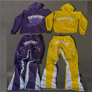 เสื้อฮู้ดดี้และกางเกงขายาว OBSERVEX รุ่น Winter Unisex ผ้าคอตตอน 100% หนานุ่ม สไตล์สตรีทแวร์ แห้งเร็ว ระบายอากาศดี ผ่านกระบวนการ Stonewashed เอวยางยืด - Product Image 3