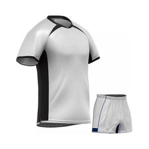 Cómodo, transpirable, de secado rápido, 100% poliéster, antibacteriano, de talla grande, conjunto de uniforme de Rugby, serigrafía, logotipo personalizado - Product Image 3