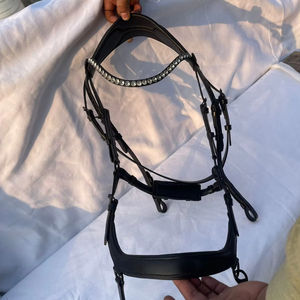 Brida de Cuero de Lujo para Caballo con Diadema de Pedrería |   Brida Ecuestre Inglesa al por Mayor - Product Image 3