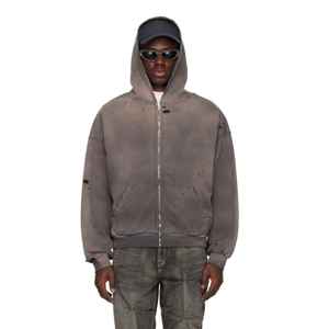 เสื้อฮู้ดระบายอากาศสำหรับผู้ชายผ้าฝ้าย100% มีฮู้ดโอเวอร์ไซส์พิมพ์ลายโลโก้ได้ตามต้องการสำหรับฤดูหนาว - Product Image 2