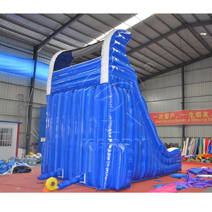 Commercial Outdoor Blue PVC <b>Inflatable</b> <b>Water</b> <b>Slide</b> Bouncers Jumping Castles Large Capacity Kids Adults - Product Image 3