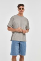 Camiseta Formal de Manga Corta con Cuello Redondo, Transpirable, con Estampado, de Algodón, Color Café, Talla S, Corte Regular, Unisex para Hombre, Imperio Shop, Imp9861