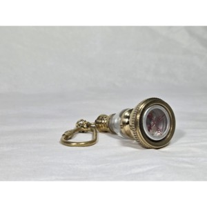 <b>Custom</b> Logo Handcrafted Brass Lantern <b>Keychain</b> with Compass Metal Business Gift - Product Image 4