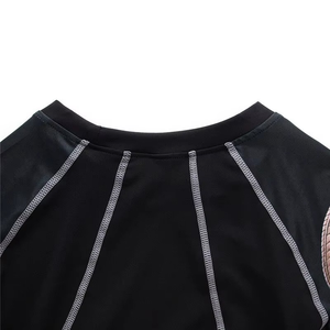 OEM directo de fábrica cómodo de los hombres Fitness Rash Guard compresión MMA ropa deportiva para BJJ artes marciales logotipo personalizado - Product Image 4