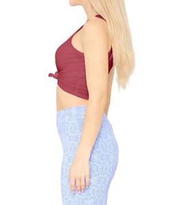 Camiseta corta sin mangas de último diseño para mujer, ropa de gimnasio sin mangas, camisetas sin mangas de nuevo estilo para mujer, camisetas sin mangas de algodón y poliéster hechas - Product Image 5