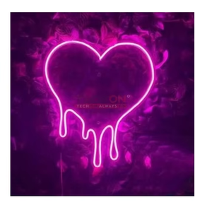 Heart Shaped 4*3 Neon LED Sign Personalized Business Logo <b>Wall</b> Lamp Multi Color Bluetooth WiFi Control <b>Lighting</b> for Car Park - Product Image 3
