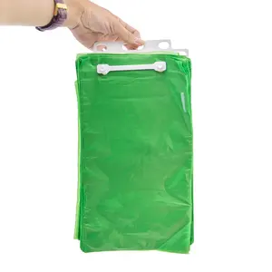 Bolsas de plástico con cabeza de bloque colorido a precio de fábrica para comestibles/supermercado/compras embalaje autoadhesivo bolsa de HDPE para alimentos resellable