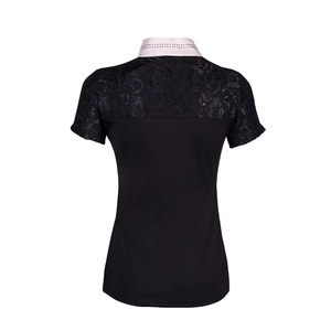 Camisa de Equitación de Manga Corta, Color Personalizado, Moderna, de Lujo, con Cierre de Cremallera, para Mujer, para Competencia Ecuestre - Product Image 5