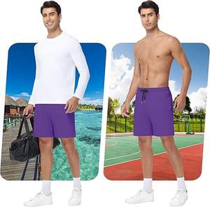 Pantalones Cortos Deportivos Ligeros de Algodón para Hombre, Corte Holgado, Secado Rápido, para Entrenamiento, Yoga, Fitness, Elásticos, para Estar en Casa, Correr, Estirar - Product Image 2