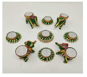 Bangoli hecho a mano para evento de boda, fiesta, decoración del hogar, regalo para mujeres, candelabro, venta al por mayor - Product Image 6