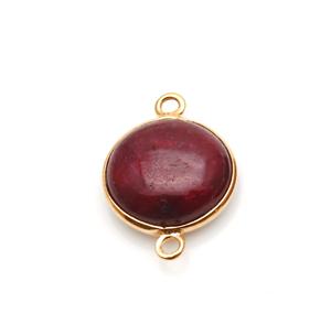 Venta al por mayor de colgantes vintage cristianos con bisel de rubí, chapados en oro y plata de ley, fabricación y suministro - Product Image 1