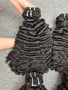 Best Quality Burmese Raw Virgin <b>Curly</b> Hair <b>Extensions</b> for Genius Weft Vendors Offer Cuticle Aligned Vietnamese Hair Competitive - Product Image 4