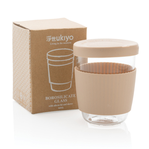Tazza per bicchieri Ukiyo in vetro borosilicato con coperchio e custodia in Silicone - Product Image 5