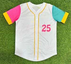 Camiseta de béisbol profesional personalizada de alta calidad unisex, ropa deportiva con logotipo personalizado - Product Image 2