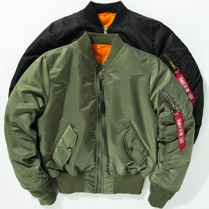 Custom Casual Zipper 100% Polyester Satin Eco-Friendly Windproof Mens Winter Bomber Jacket OEM Service Outdoor Wear - Product Image 1