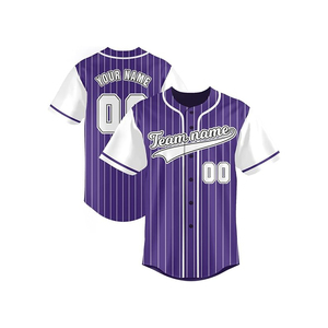 Precio de fábrica Hombres Uniforme de béisbol Camisas de béisbol Jersey de entrenamiento 2 tonos Oro Alta calidad Hombres Camiseta de béisbol para la venta - Product Image 6
