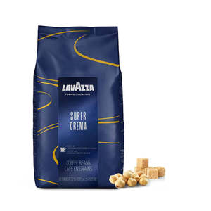 Direct Supplier of Lavazza Super Crema Espresso Whole <b>Coffee</b> <b>Beans</b> 1kg Bags Carton of 12 Premium Italian <b>Roasted</b> <b>Beans</b> Cheap - Product Image 4