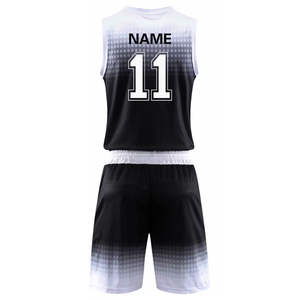 Ensembles de basketball 100 % polyester avec logo frontal uni pour adultes unisexes, personnalisables, légers et respirants - Product Image 4