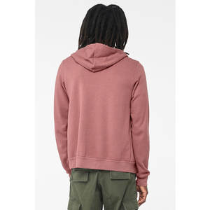 Sweat à capuche classique à fermeture éclair pour hommes Mélange polaire confortable de 80% coton et 20% polyester Essentials Veste à capuche à fermeture éclair complète - Product Image 3