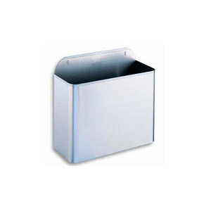 Poubelle rectangulaire 10L en acier inoxydable 304 finition satinée PP10RS B2B - Product Image 1