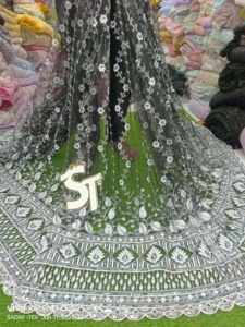 New Updated Daman Sequence With <b>Glitter</b> Embroidery Net <b>Fabric</b> for Garment Available at Affordable Price - Product Image 5