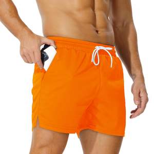 Custom <b>Men's</b> Polyester Quick Dry Breathable Baseball <b>Shorts</b> For <b>Men</b> Summer Elastic Waist Loose Solid <b>Knee</b> <b>Length</b> Running <b>Shorts</b> - Product Image 3