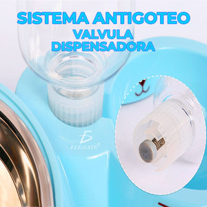 Distributore Automatico 2 in 1 per Cibo e Acqua per Animali Domestici, Doppio Dispenser in Plastica e Acciaio Inossidabile con Alimentazione a Batteria - Product Image 5