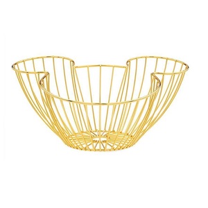Hot Selling Handcrafted Hotel Restaurant Wedding Tabletop Food <b>Storage</b> <b>Fruit</b> Basket Rounded Shape Food <b>Storage</b> - Product Image 4