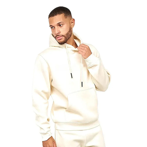 Fabricant pakistanais survêtements pour hommes fabriqués en coton polaire couleur beige costume de jogging polaire pour adulte avec taille personnalisée - Product Image 3