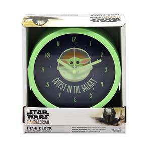 El reloj de sobremesa analógico de una sola cara más adorable: El Mandaloriano, con pantalla que funciona con pilas, en la Galaxia - Product Image 3