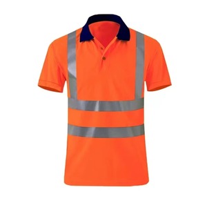 OEM Customizable Short Sleeve <b>Polo</b> T-<b>Shirts</b> <b>High</b> Visibility Reflective Cotton Polyester Hi <b>Vis</b> Work Wear with Custom Logo - Product Image 5