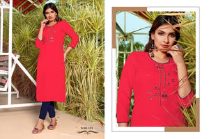 Haute sur demande vêtements ethniques broderie Kurti Collection pour les femmes fête mariage porter Kurta disponible à la quantité en vrac de l'Inde - Product Image 3