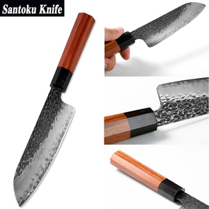 Cuchillo de cocina de acero inoxidable con alto contenido de carbono y mango de madera de Damasco, servicio profesional OEM ODM de calidad superior personalizado al por mayor - Product Image 4