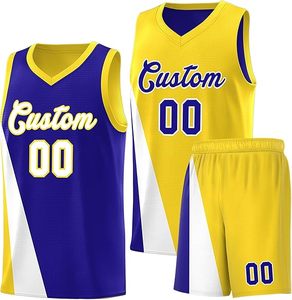 Prix d'usine Logo personnalisé maillot de basket-ball de sublimation grande taille bas quantité minimale de commande respirant séchage rapide léger humidité imprimé - Product Image 5