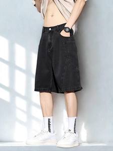 Vintage S Taille Denim Shorts Jeanagers Autre Artisanat Jeans Pantalon Court - Product Image 3