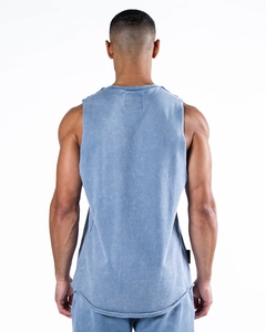 Custom Logo Acid Wash Sleeveless Streetwear Hipster Vest Muscle <b>Men</b> <b>Singlets</b> Tank Top <b>for</b> <b>Men</b> - Product Image 2