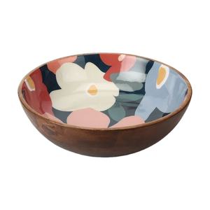 Unique Designer Printed Wooden <b>Serving</b> <b>Bowl</b> Manufacturer New Design Hand Printed Wooden <b>Salad</b> <b>Serving</b> <b>Bowl</b> - Product Image 1