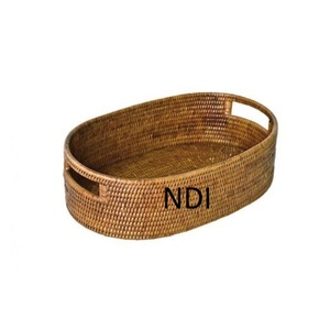 Panier en bois de bambou solide de service de fruits de tendance supérieure - Product Image 1