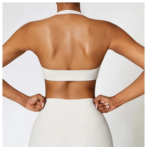 Sujetador deportivo de poliéster Spandex de diseño personalizado para mujer fabricado en Pakistán, ropa activa transpirable para tallas grandes, estilo sencillo - Product Image 6