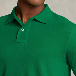 Vente en gros de t-shirts polo de golf vierges de haute qualité avec logo brodé sur mesure polos d'affaires unis en coton pour hommes - Product Image 5