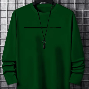 Camiseta de Algodón de Punto Sólido Estilo Hip Hop, 100% Algodón, Cuello Alto, Manga Corta, Alta Calidad, Superventas, Precio Razonable - Product Image 5