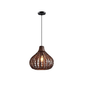 Rattan Hanging Lamp Shade Customized Design LED Table Lamp with Natural Finish Farmhouse Style <b>Decorative</b> <b>Lighting</b> - Product Image 1
