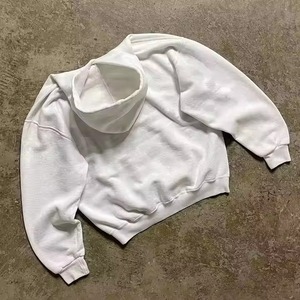 เสื้อฮู้ดครอปซิปผู้ชาย ผ้าคอตตอนหนา 400-500GSM ปักลาย 3 มิติ รับผลิตแบบ OEM & ODM พร้อมโลโก้ตามสั่ง คุณภาพพรีเมียม - Product Image 3