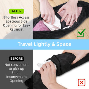 Almohada rellena para viajar, Diga adiós a las tarifas excesivas con una almohada para el cuello que funciona como equipaje adicional sin usar látex - Product Image 3