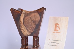 Venta al por mayor de madera epoxi Mabkhara 2025 | Quemador de madera resina Bakhoor | Quemador de incienso de regalo estilo hogar árabe por Bela Artisan - Product Image 4