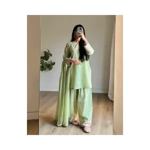 Conjunto de Top y Salwar Farshi para Mujer, Diseño Elegante para Fiestas - Product Image 5